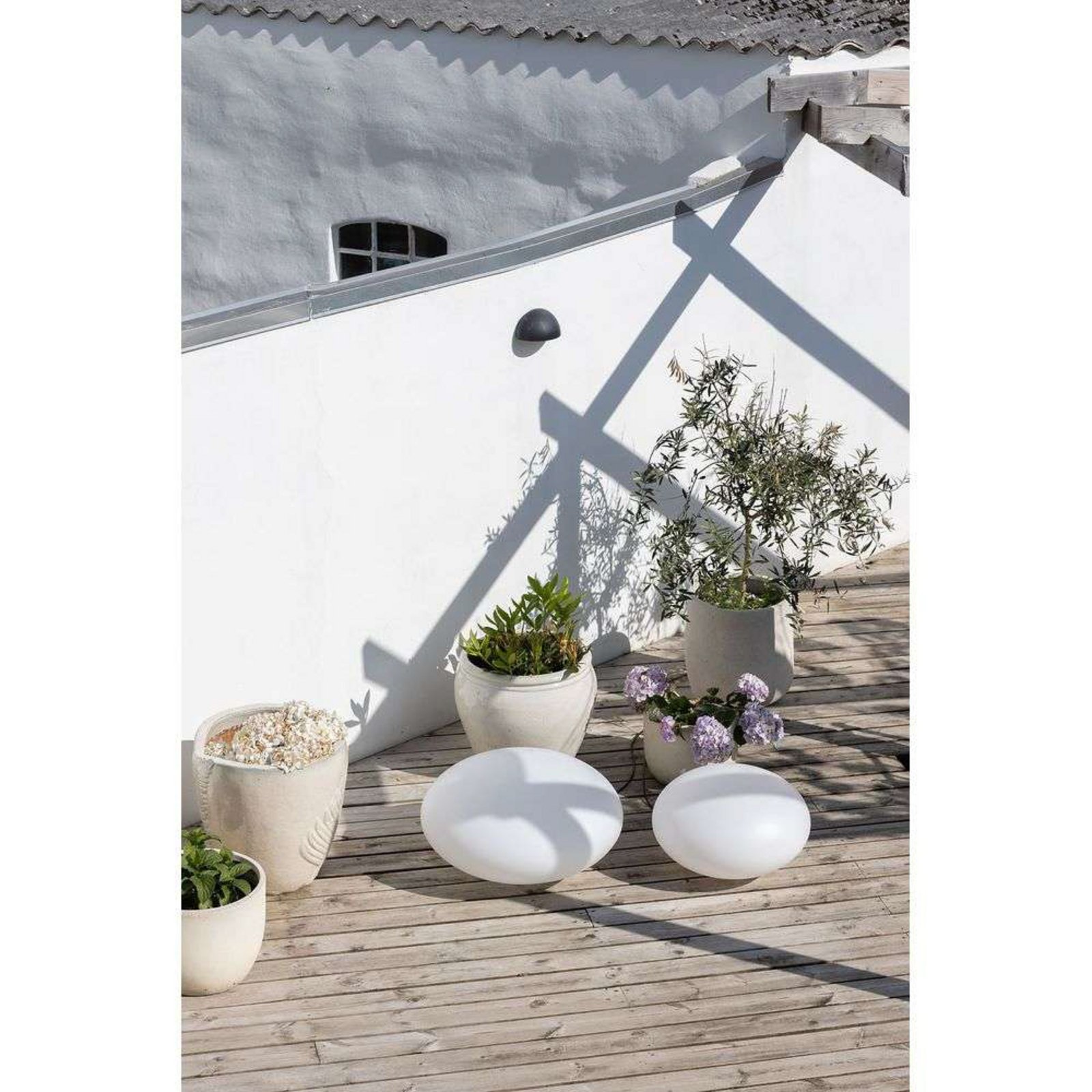 Eggy Pop Out Lampă de Exterior Ø70 (3m) Opal White - CPH Lighting