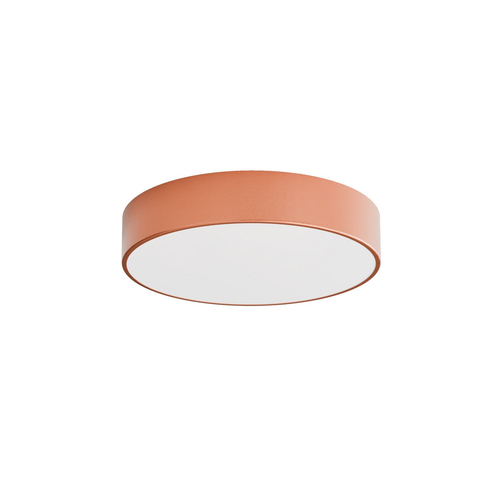 Stropné svietidlo Cleo 400, meď, senzor, IP54, Ø 40 cm, kov