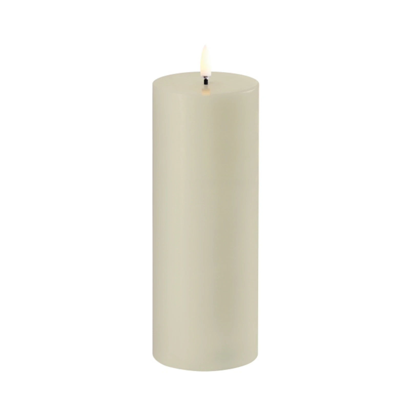 Bougie LED Véritable Cire Crème Pour Pile Avec Minuterie