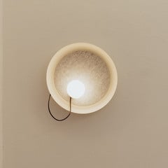Milan Wire seinavalgusti Ø 38 cm naaritsavärvi