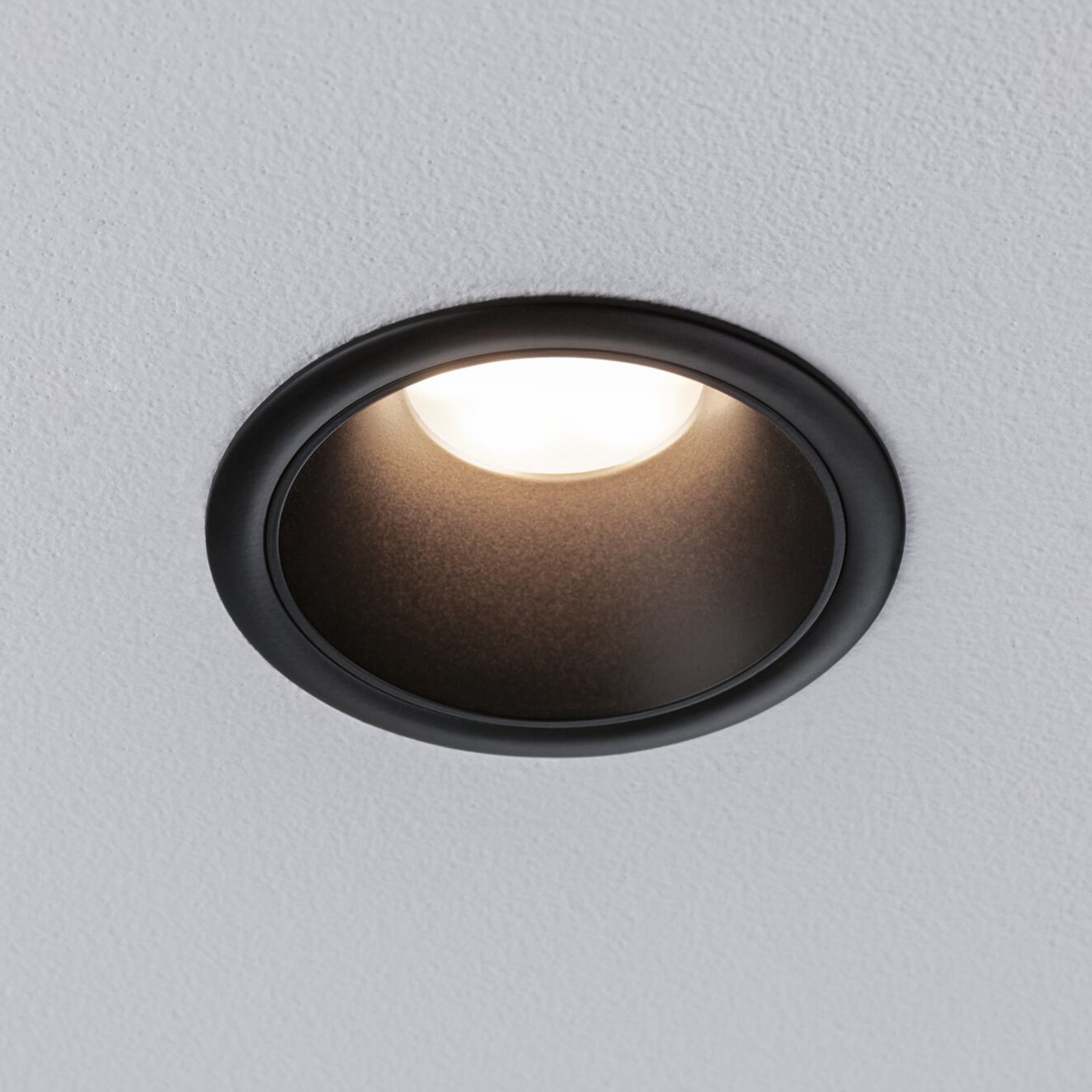 Paulmann LED podhledové svítidlo Cole Coin černá Ø9cm IP44 stmívatelné 3ks