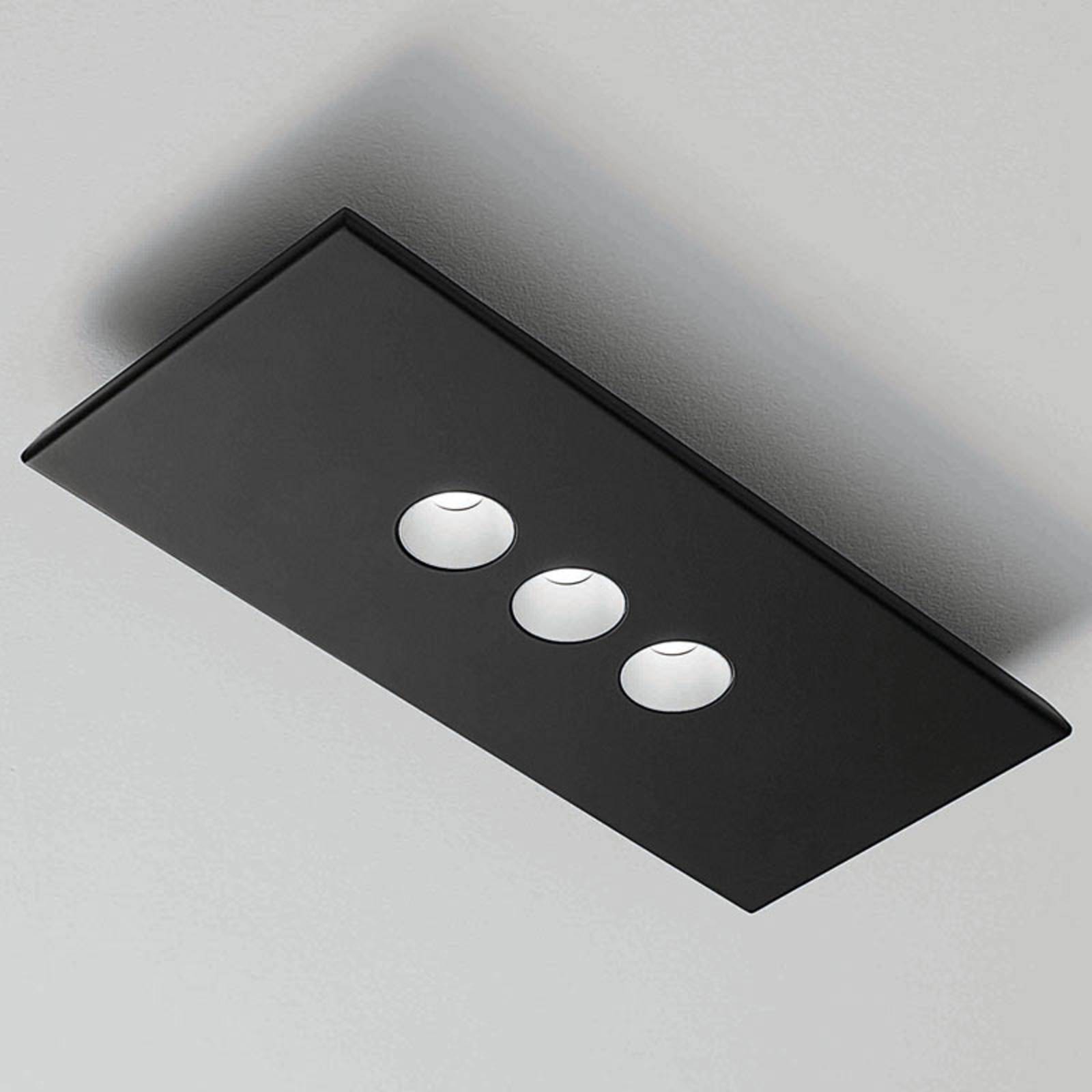 ICONE Confort LED Applique murale et plafonnier LED noir