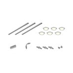 Kit de rails DUOline Camillus, titane, 3 m, à 6 lampes, LED à 2 lampes