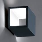 ICONE Cubò LED-Wandleuchte, 10 W, titan/weiß