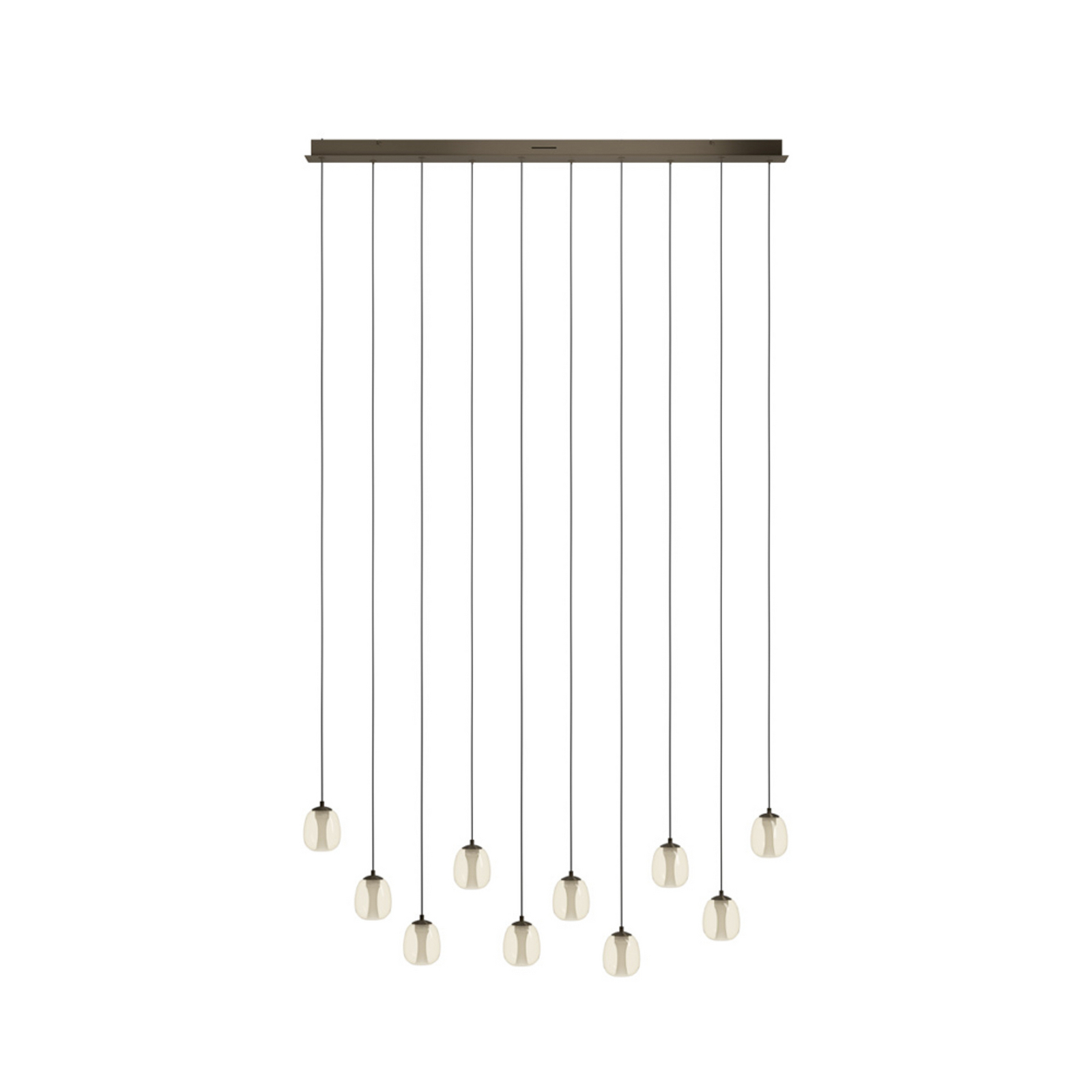 Stars of Light LED hanglamp FERRO 116 cm 10-lichts brons/bruin Stars of Light LED hanglamp FERRO 116 cm 10-lichts brons/bruin