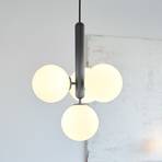 Nuura Miira 4 hængelampe, 4 lyskilder, grå/opal