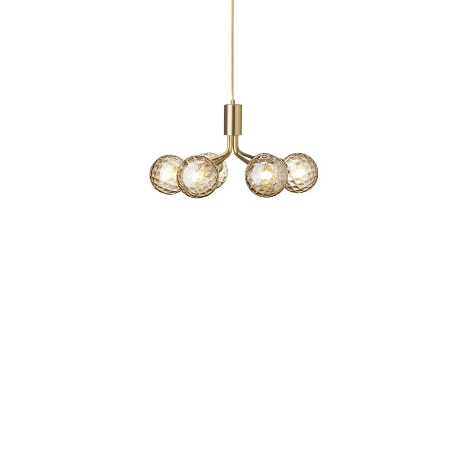 Nuura Pendelleuchte Apiales 6, Ø 50 cm, messingfarben/gold