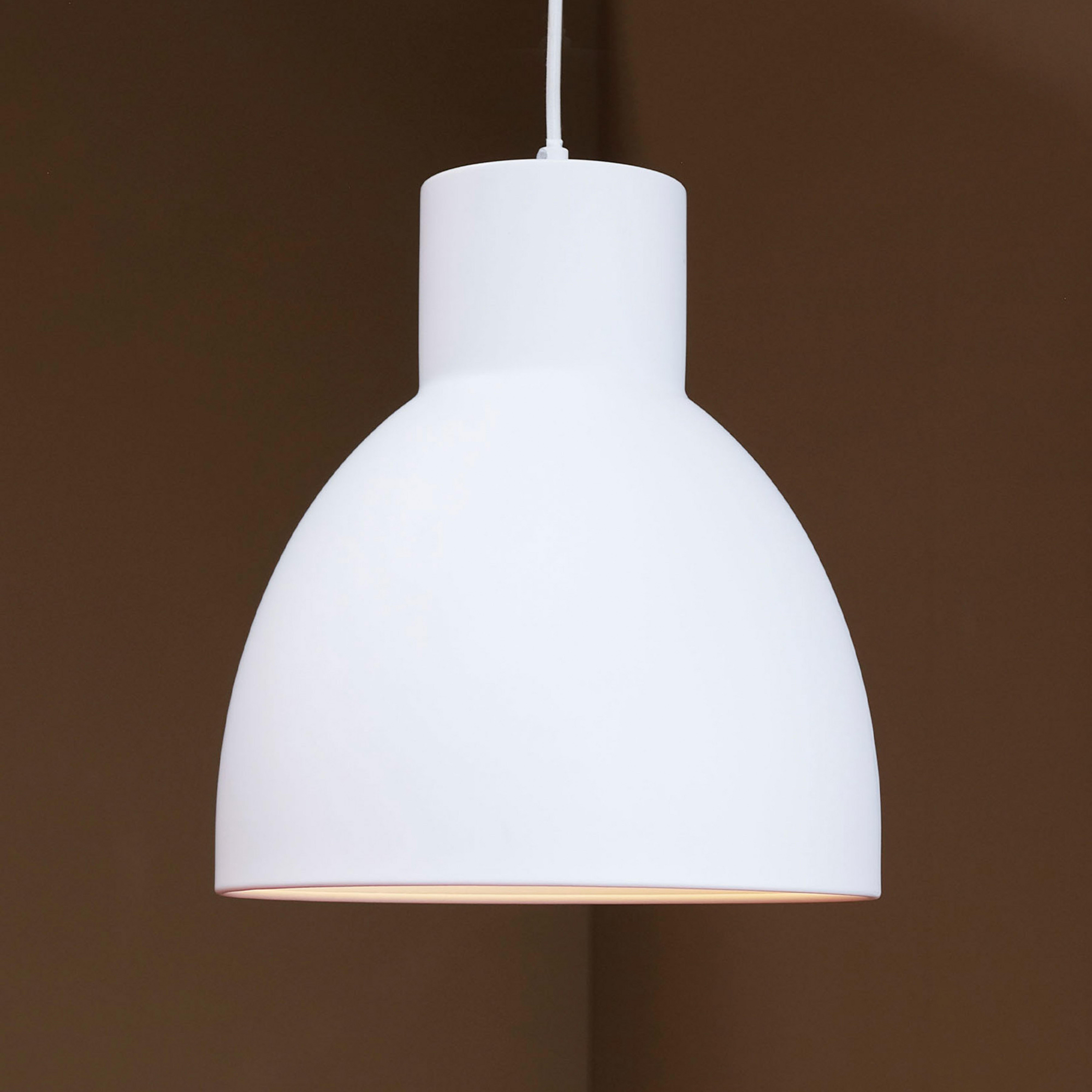Dyberg Larsen Coast pendellampe, Ø 30 cm, hvit