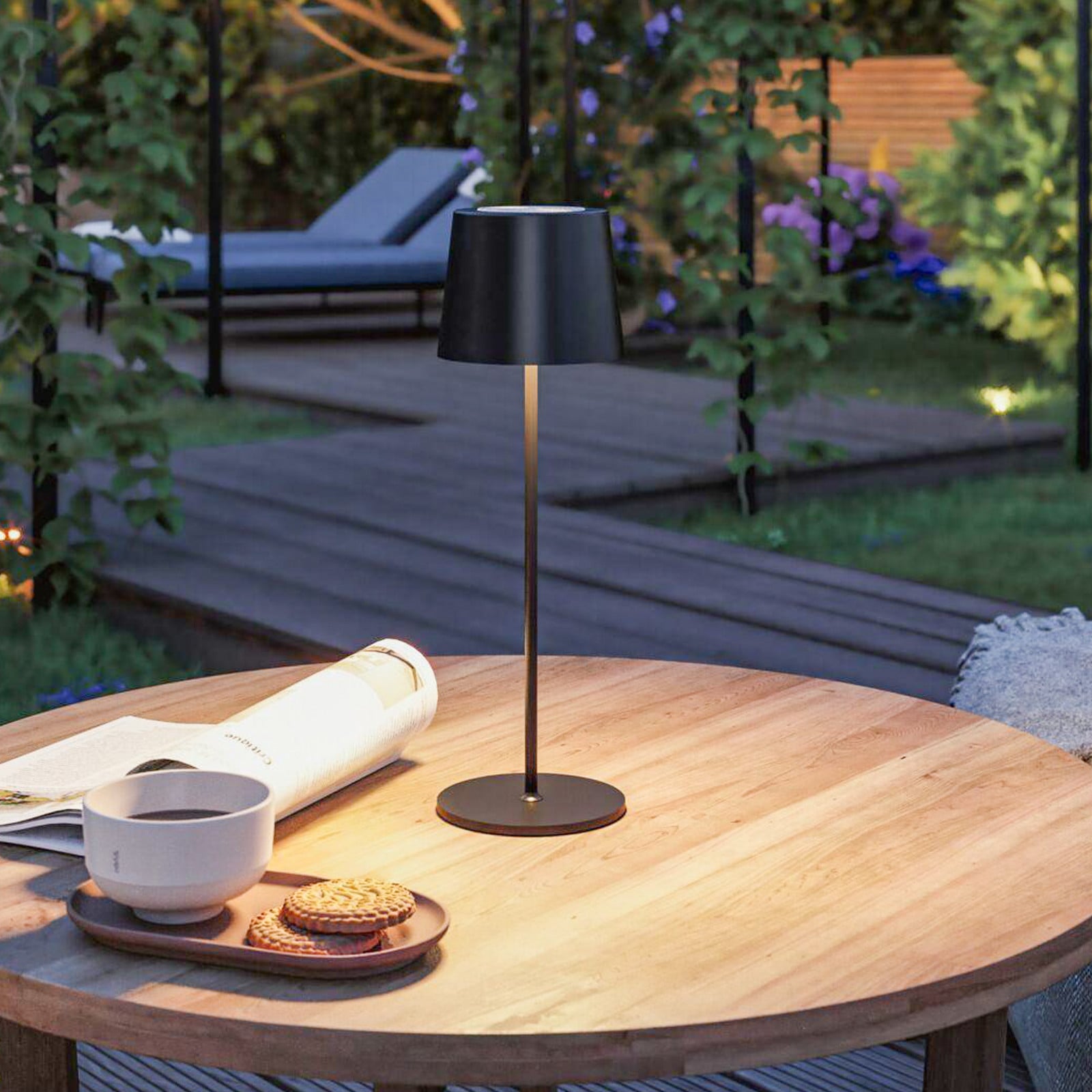 Gilo bärbar bordslampa IP44 matt svart – Paulmann - Vardagsrum - Modern - Plast - Med en ljuskälla | Produkter - Utomhusbelysning - Trädgårdslampor | Lampspecialisterna