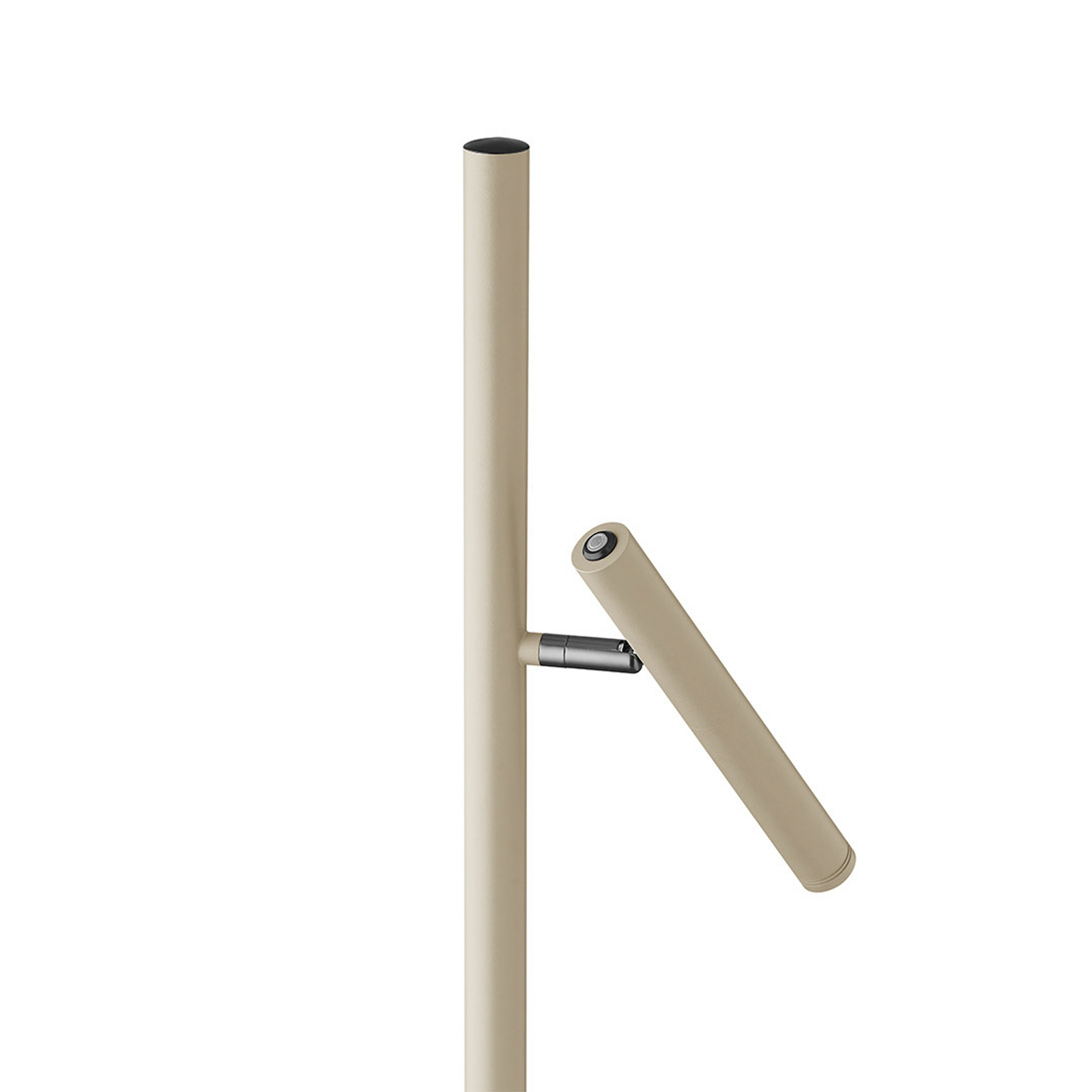 LED-Akku-Stehlampe Streak-B, Höhe 134 cm, sandfarben, Metall