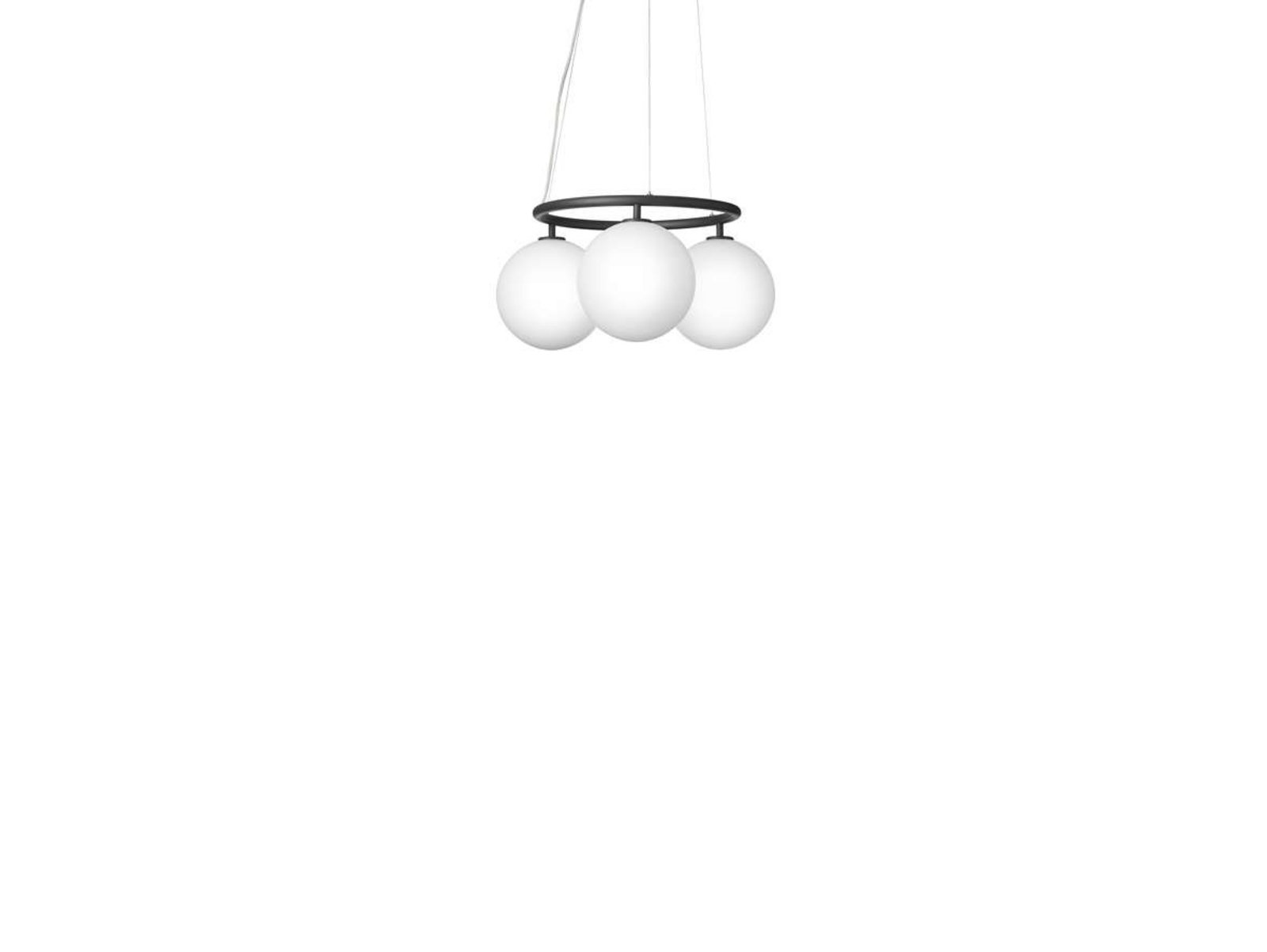 Miira 3 Circular Chandelier Rock Grey/Opal - Nuura