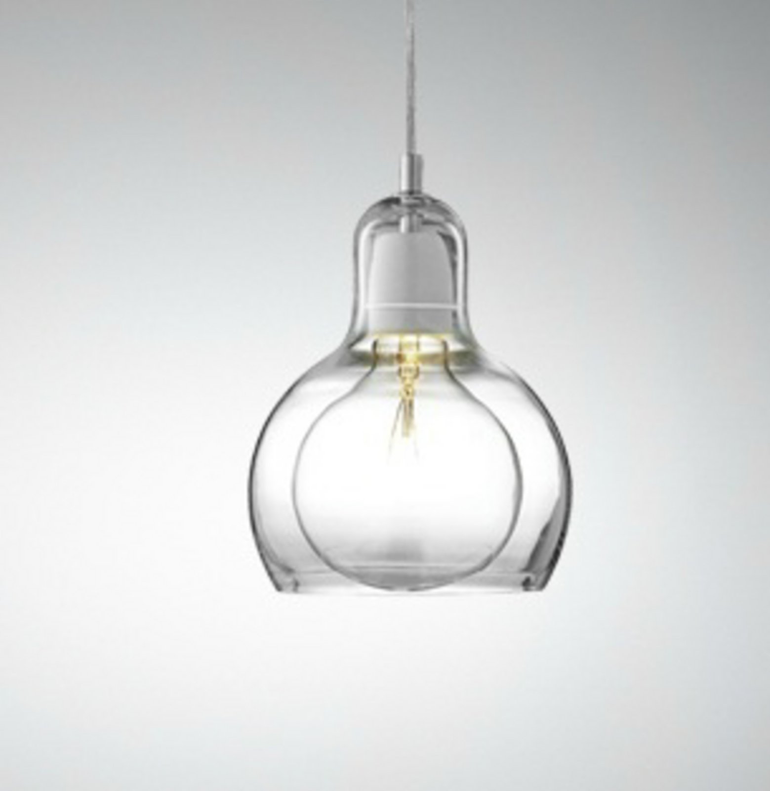 Mega Bulb SR2 Lustră Pendul cu Clear PVC Cablu - &Tradition