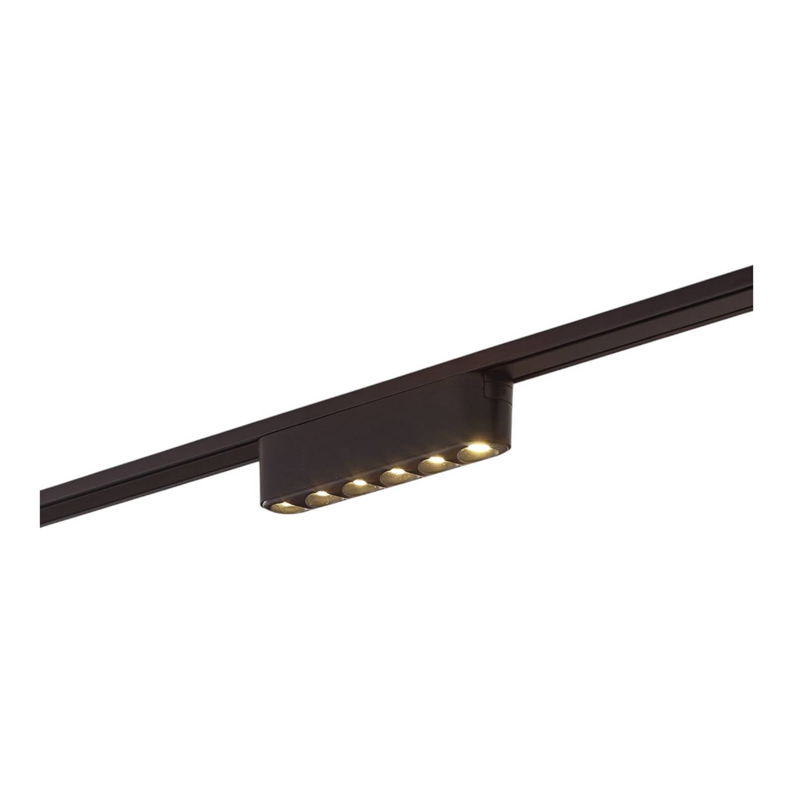 Lindby LED-Leiste 48V Lumaro, schwarz,6 Points,2,4cm,dimmbar