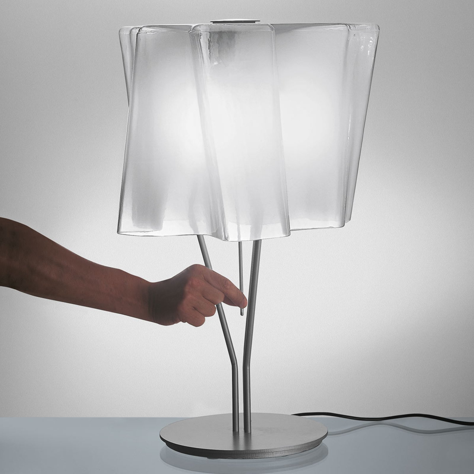 Artemide Logico table lamp 64 cm silk gloss/alu