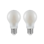 Bombilla LED E27 4W 2.700K atenuable opalino 2 ud