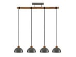 Durbis 4 Riippuvalaisin Dark Grey/Wood - Lindby