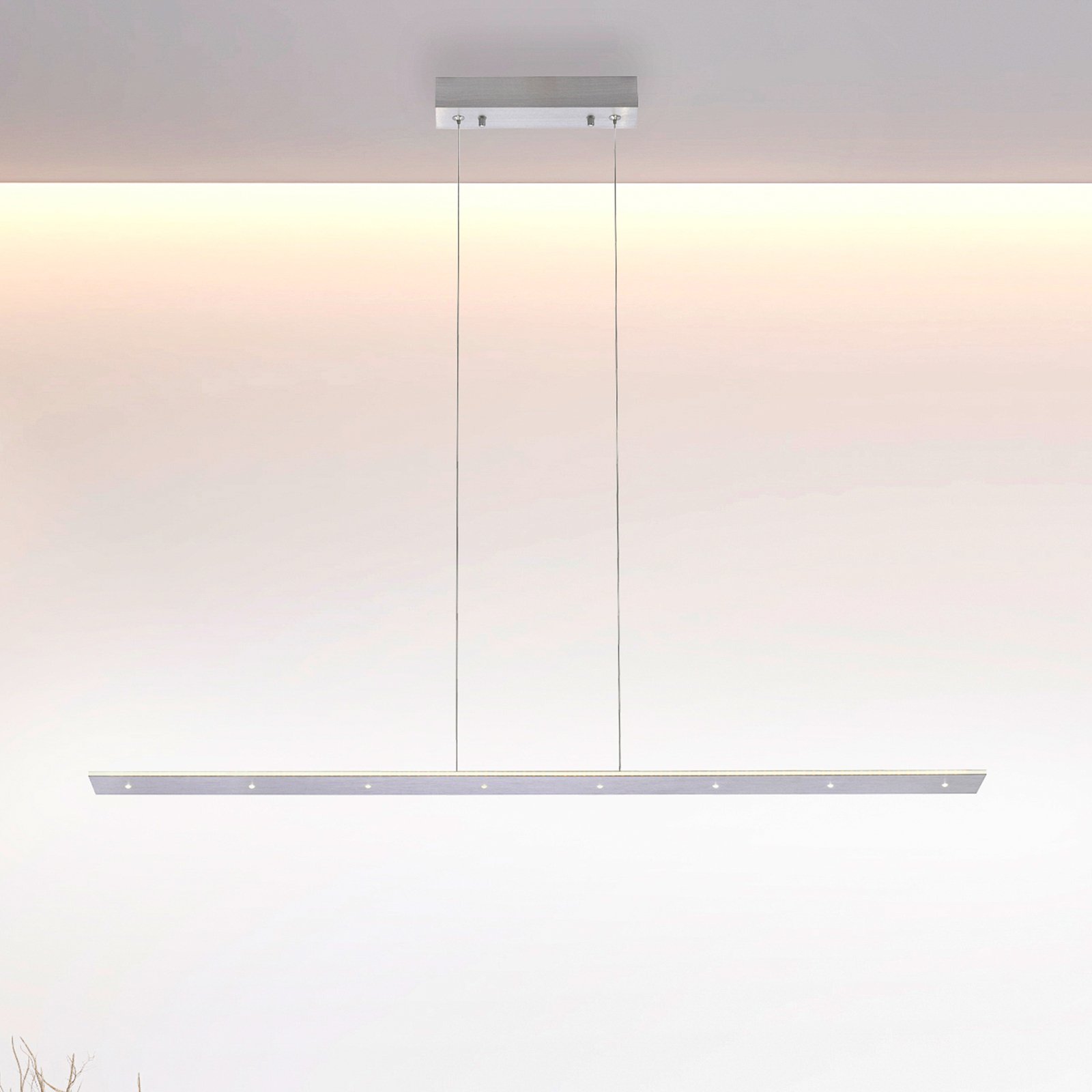 Paul Neuhaus Pure-Cosmo LED-pendellampe lang 110cm