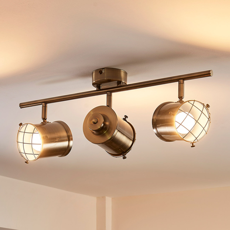 Lámpara de techo Easydim Ebbi con LED, tres luces