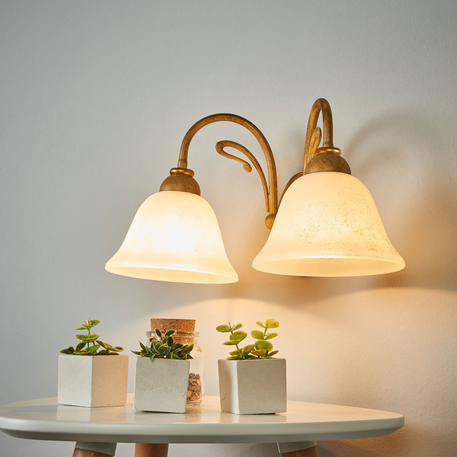 2-bulb wall light Antonio | Lights.co.uk