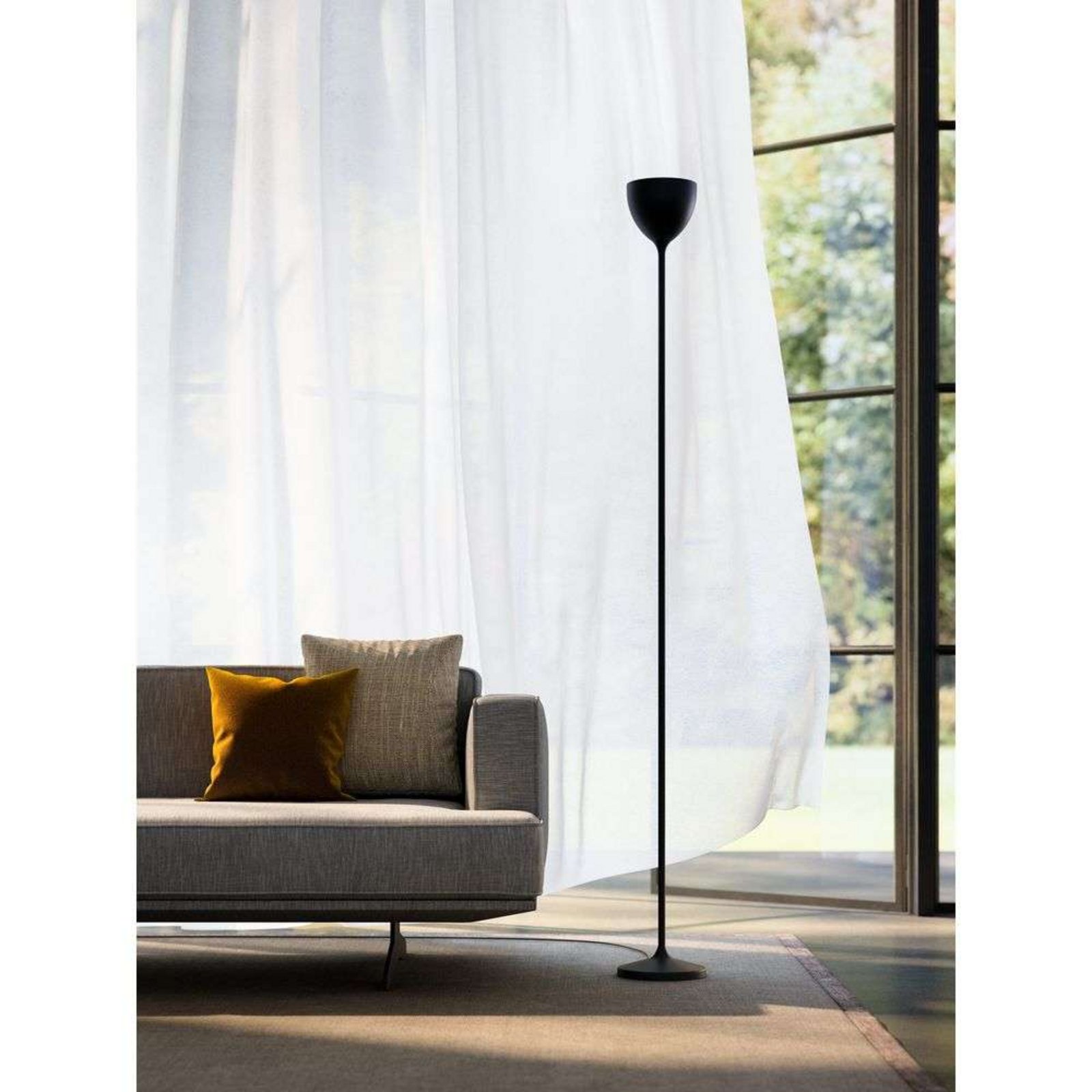 Drink F1 Floor Lamp 3000K Matt Black - Rotaliana