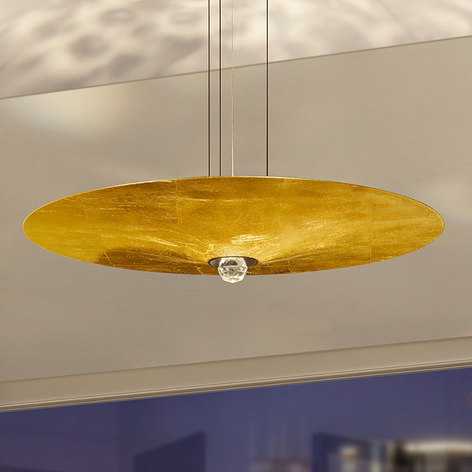 BANKAMP Wisdom LED-Hängeleuchte, Blattgold, Ø 60cm