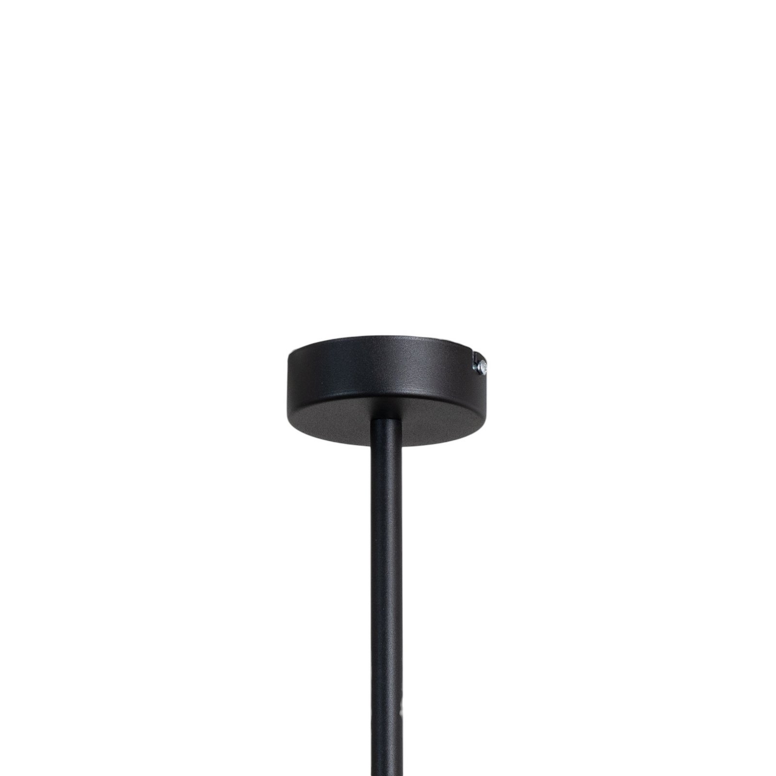 Trevo 6 All Black pendant light, metal, black, GU10