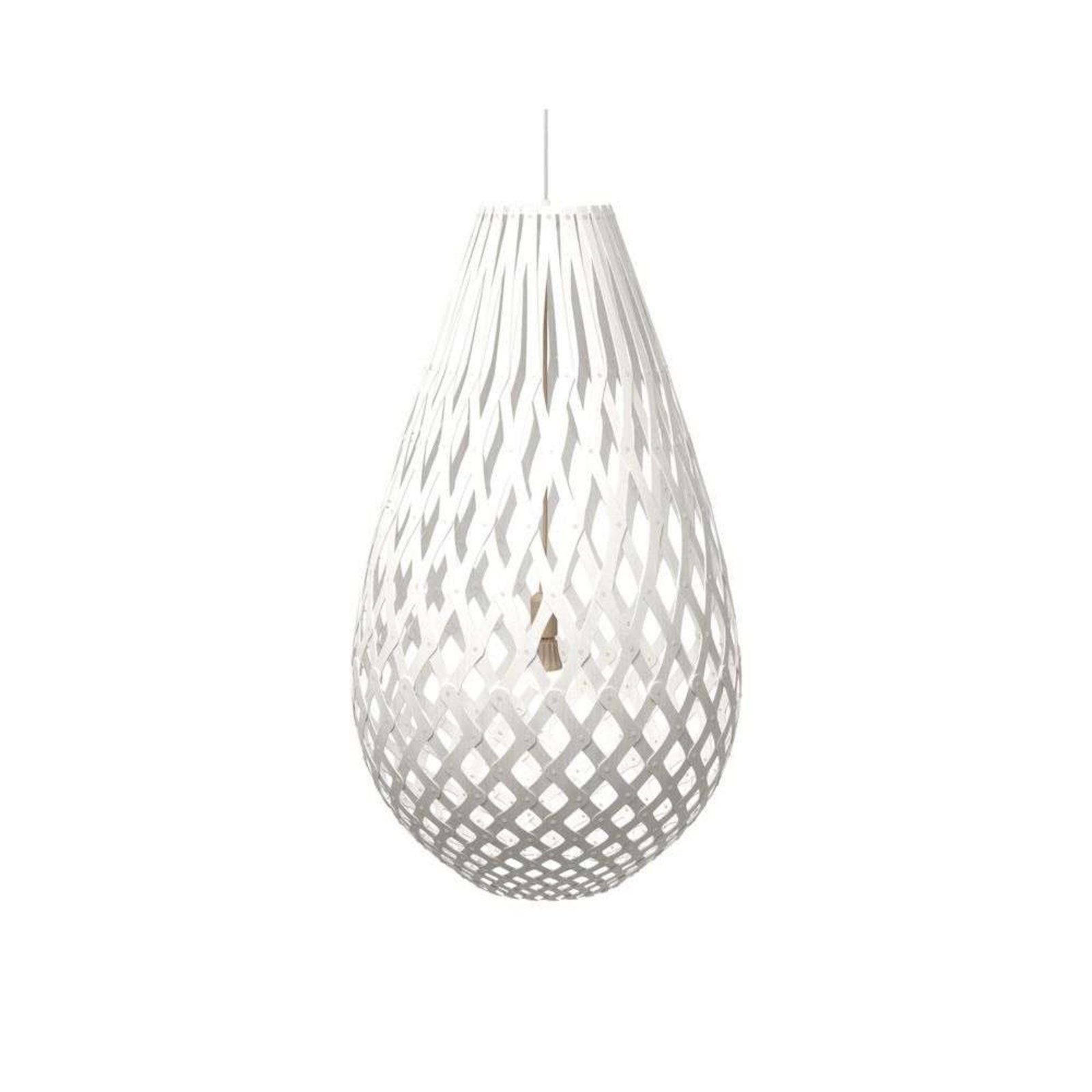 Koura Lampada a Sospensione H100 Bianco 2 Lati - David Trubridge