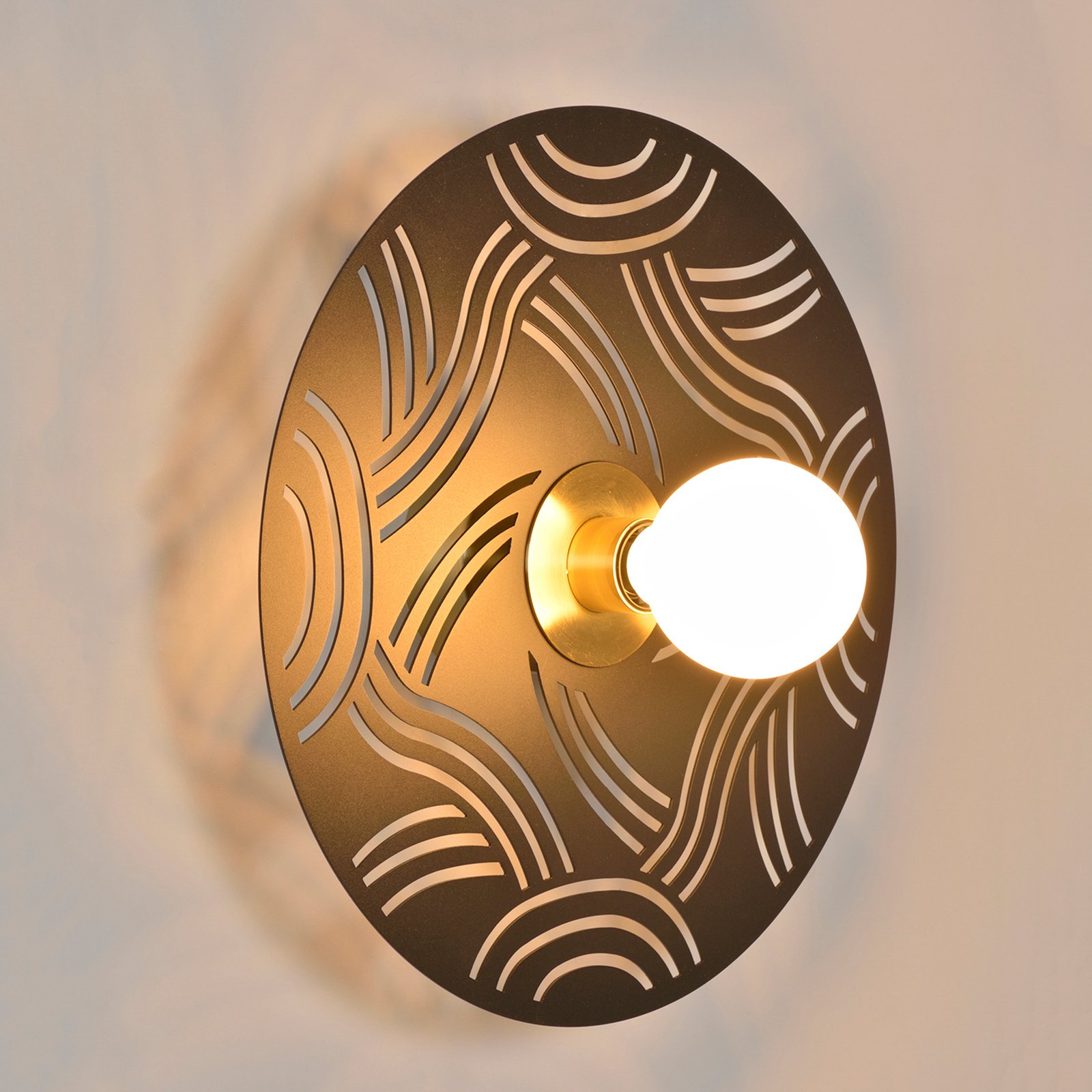 Ariane Wandleuchte, Ø 40 cm schwarz - MARKET SET