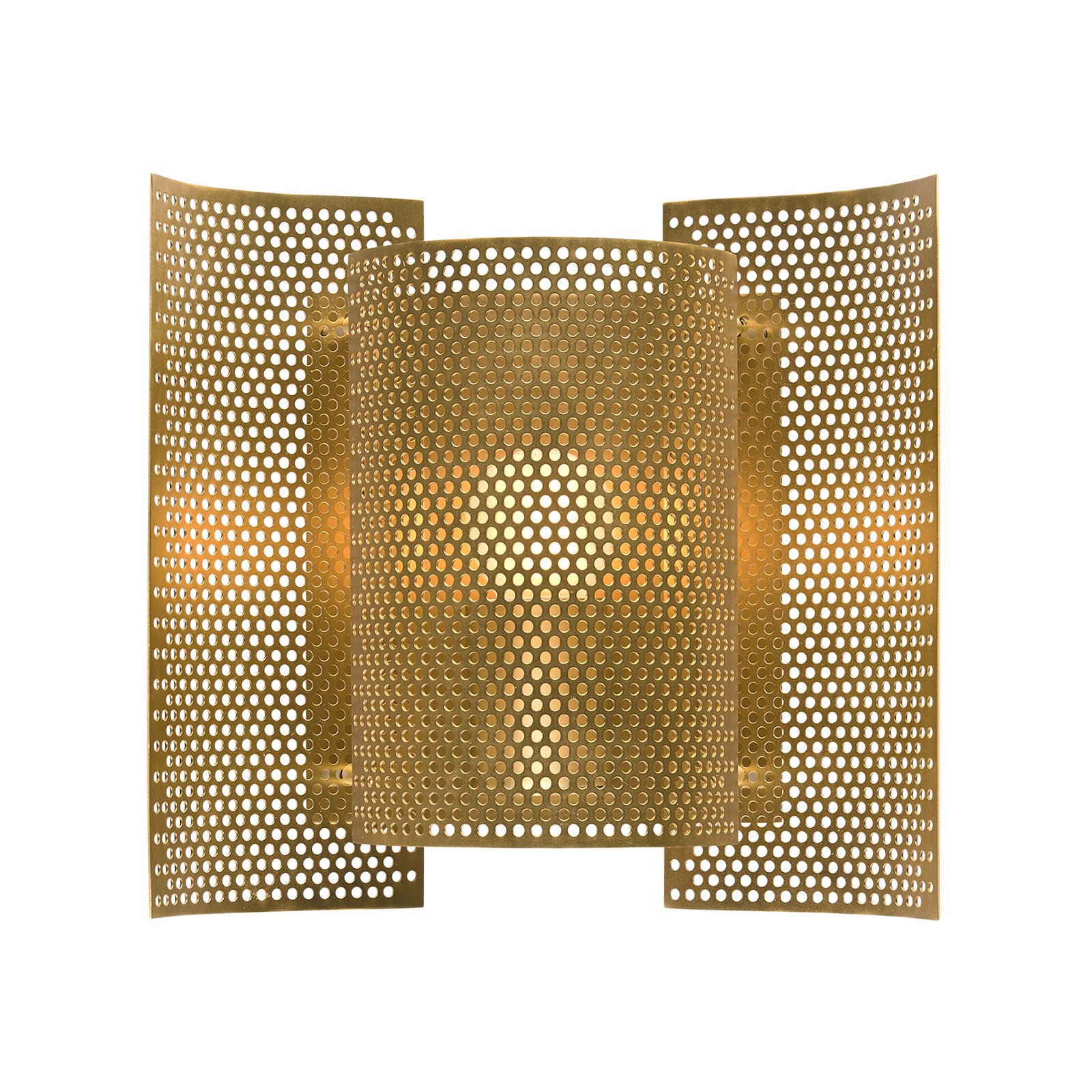 Butterfly Perforated Nástěnné Svítidlo Brass - Northern