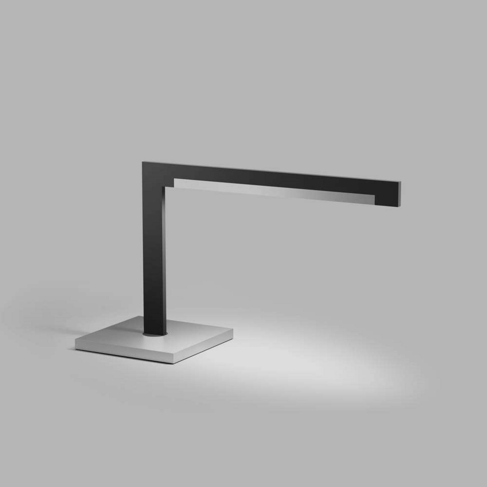 Inlay T2 Linear Lampă de Masă Satin Matt Black/Satin Silver - Light-Point