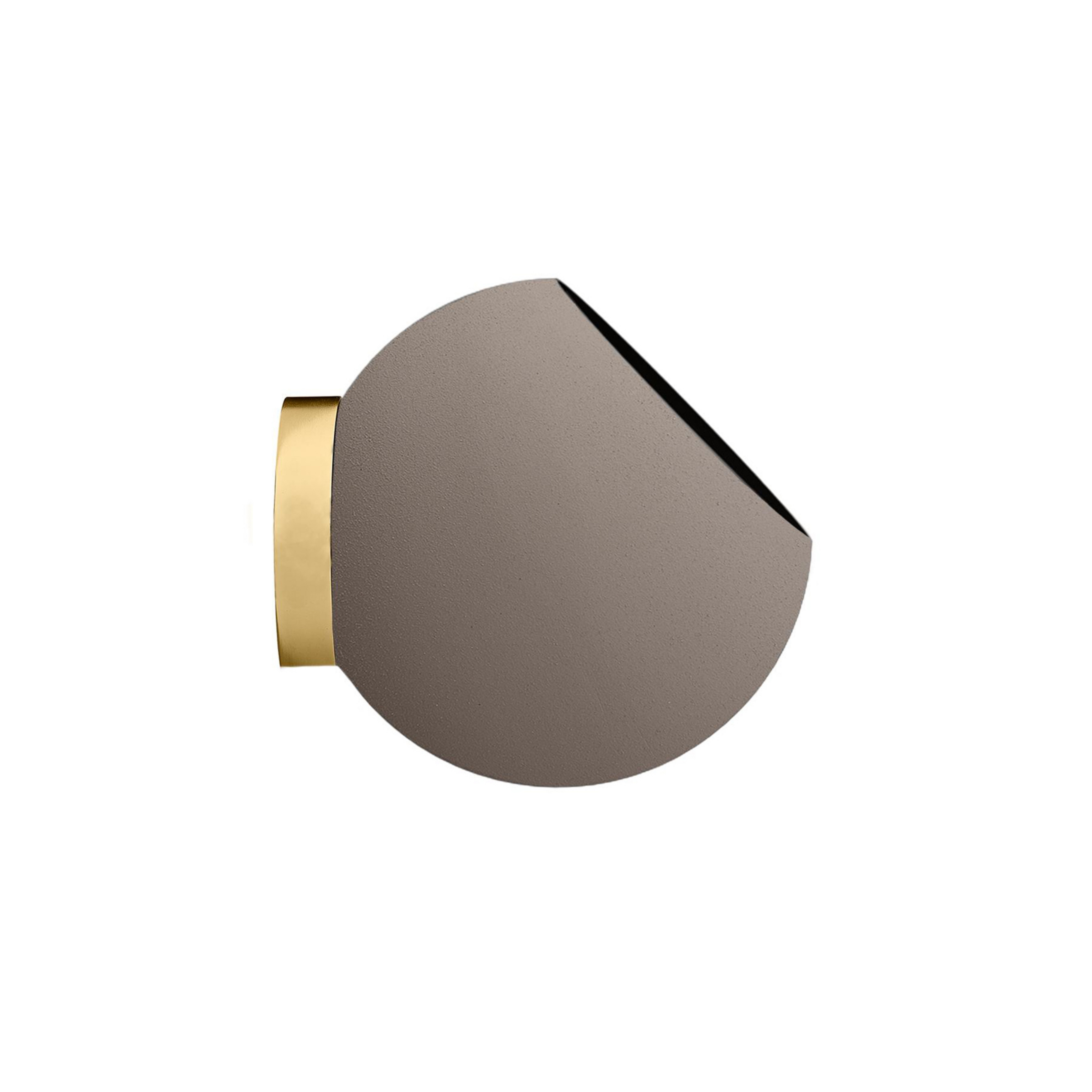 Globe Wall Pflanzentopf Ø17xH15,4 Taupe/Gold - AYTM