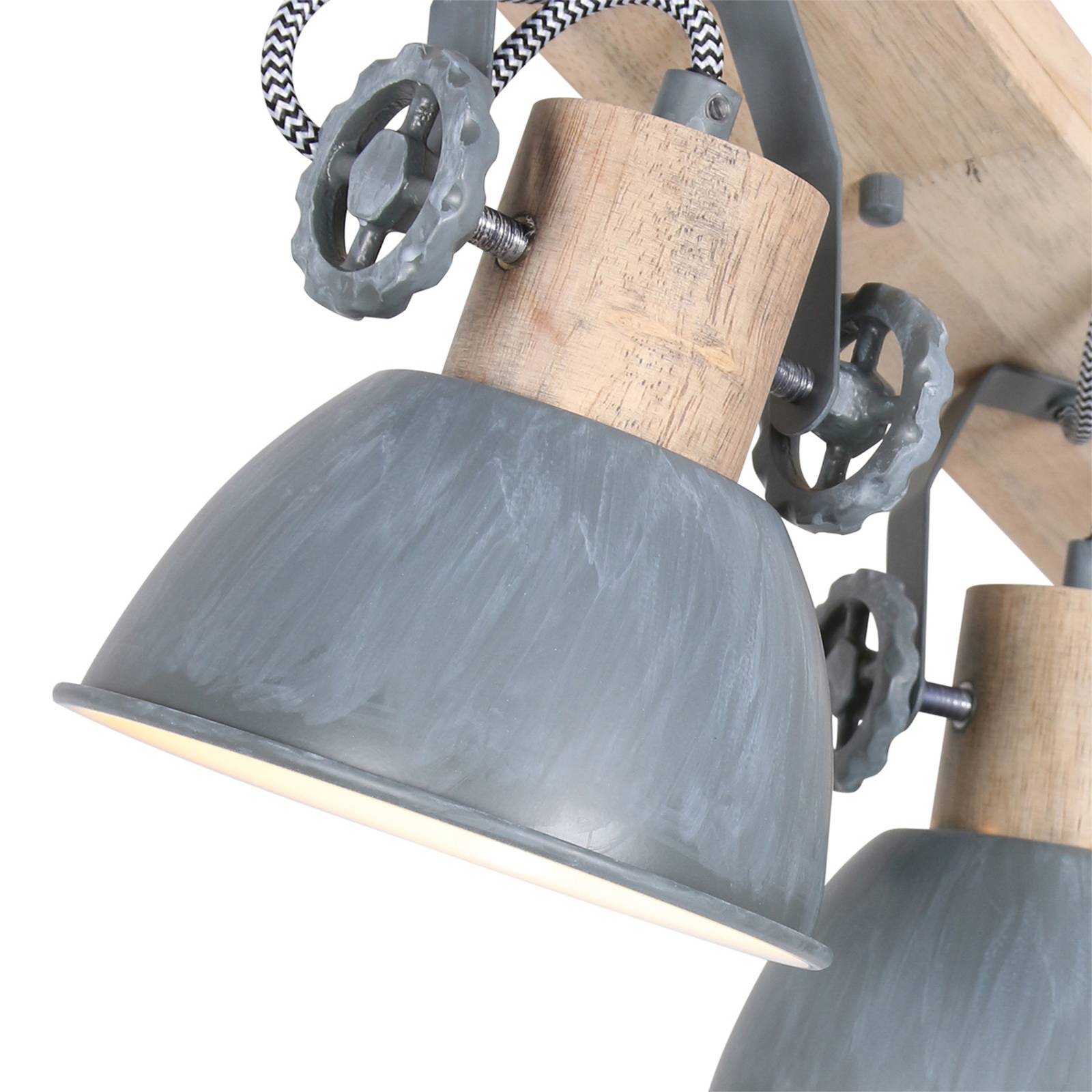 Image of Steinhauer Spot pour plafond Gearwood, à 4 lampes, gris 8712746133332