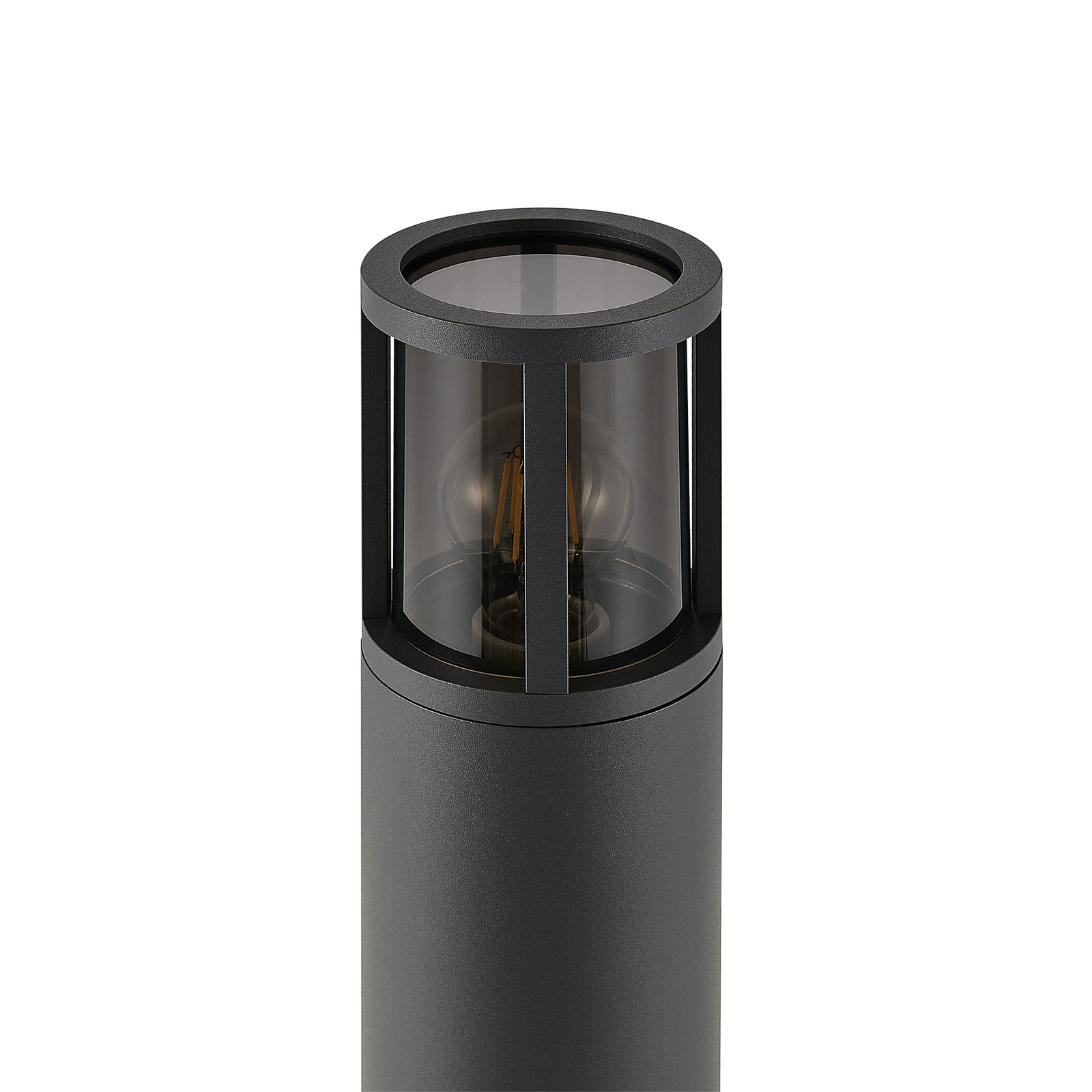 Path light Facado II, height 65 cm, grey/smoke, Ø 11 cm, IP65