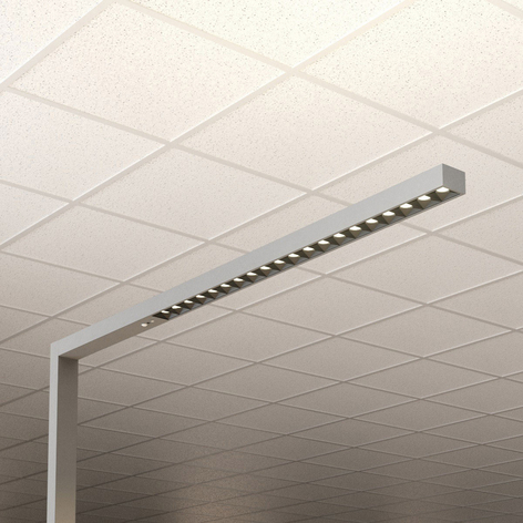 LED-Office-Stehlampe Laris, silber, 3.000-6.000 K