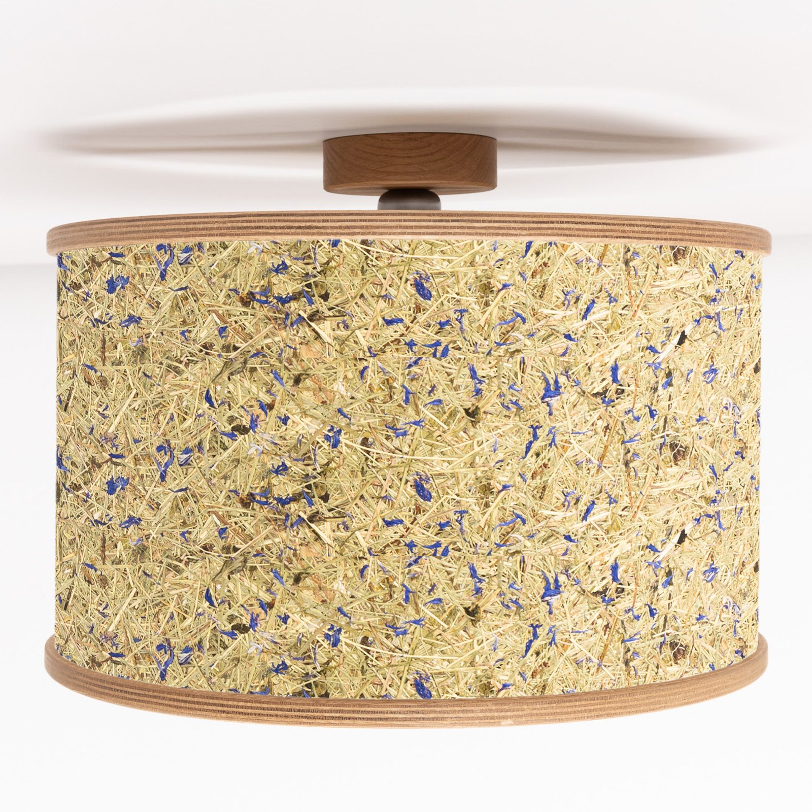 ALMUT 2610 ceiling lamp, Ø 45cm, made of hay
