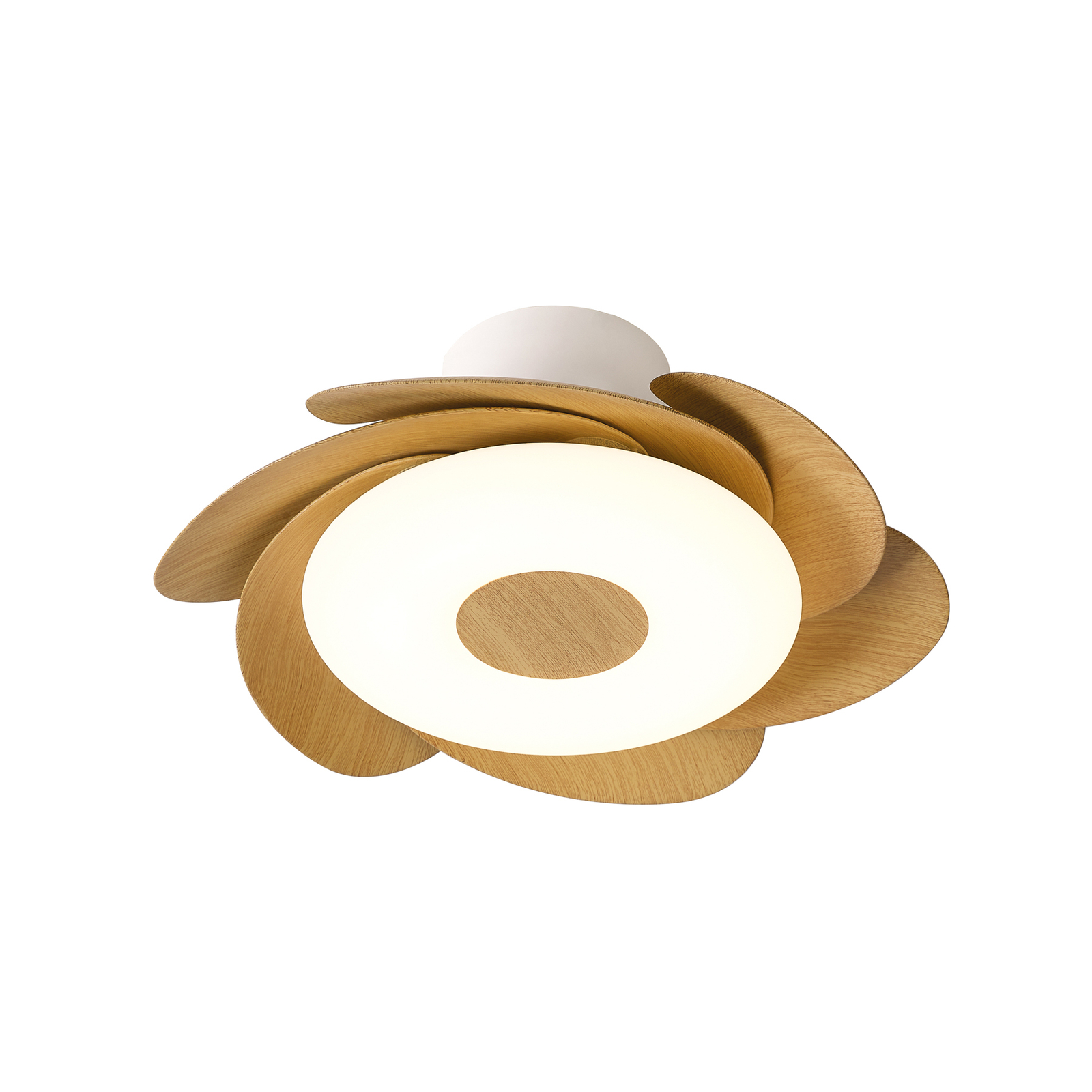 LED plafondventilator Flower hout DC-motor stil CCT - Mantra LED plafondventilator Flower hout DC-motor stil CCT - Mantra