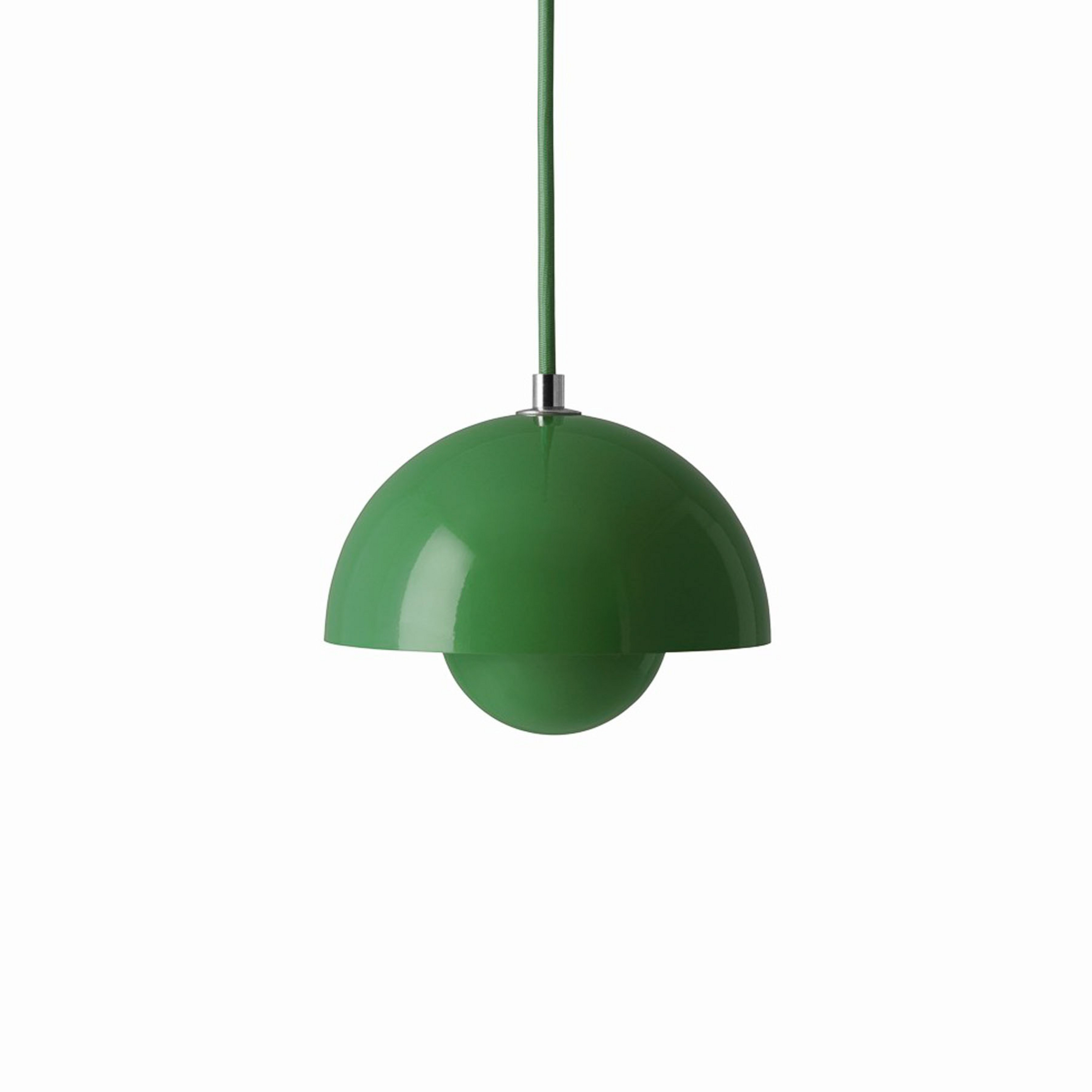 Flowerpot VP10 Pendelleuchte signalgrün - &Tradition