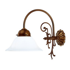 Lampa ścienna HINRICH z mosiądzu wykonana ręcznie