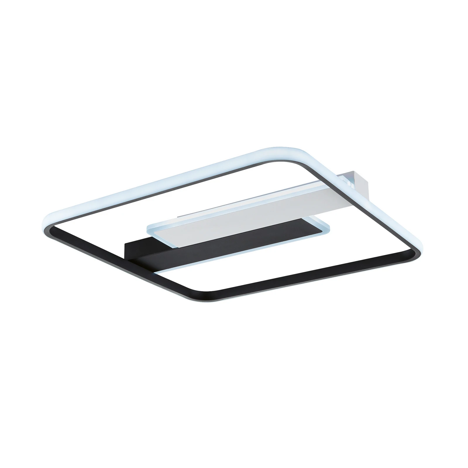Plafonnier LED Blithe, 50x50 cm, cadre