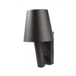 Alwa 1 LED wall light with a spotlight, black