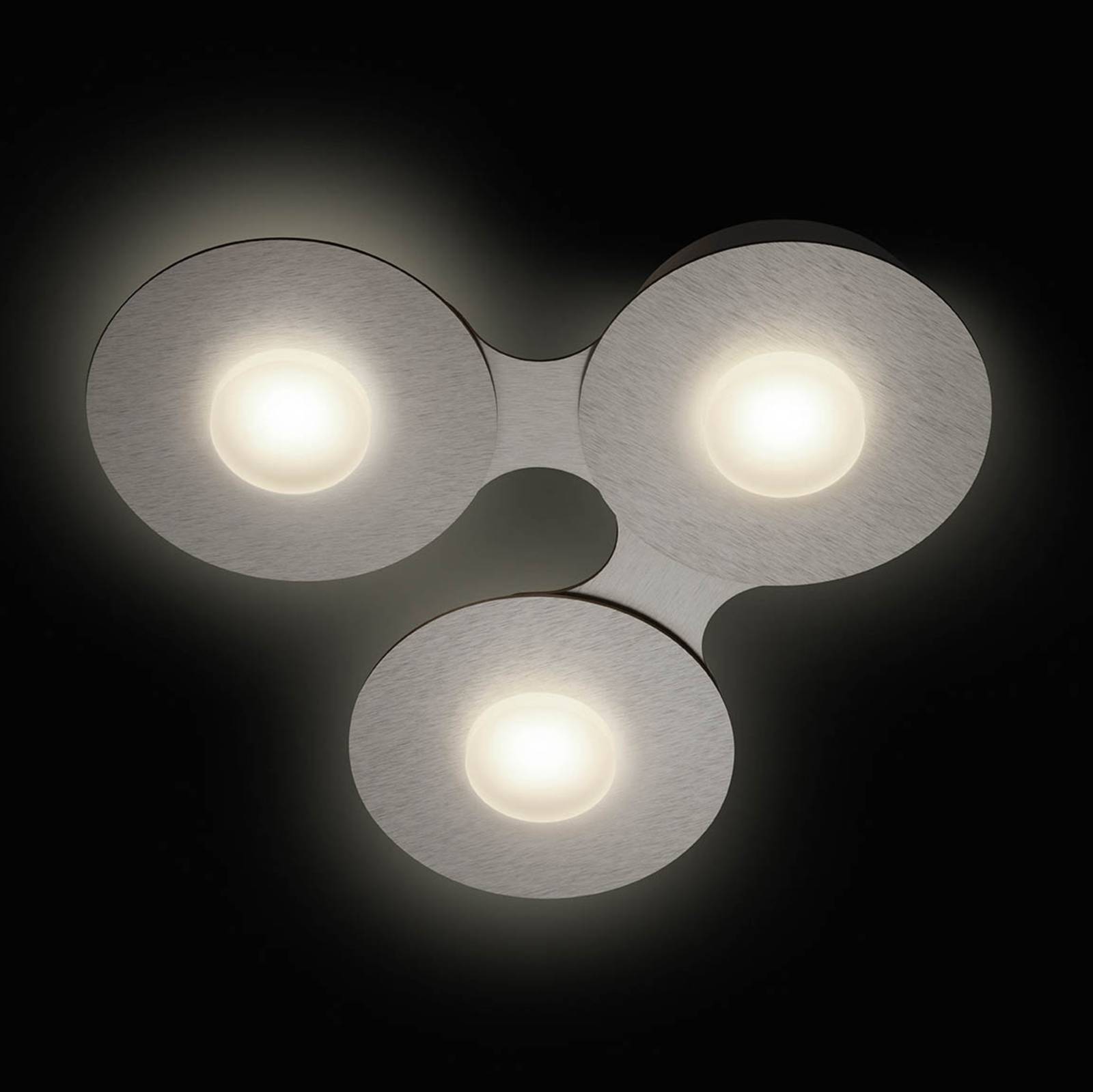 GROSSMANN Disc plafonnier LED, gris argenté, 3l