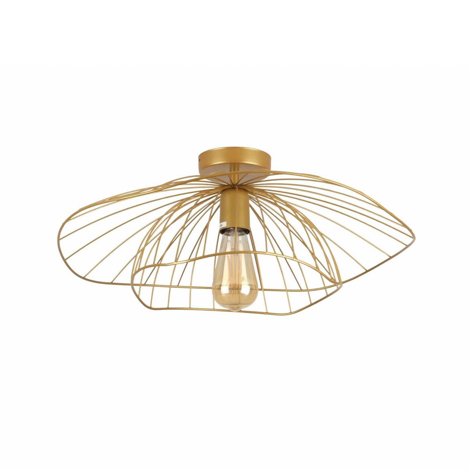 Deckenleuchte Mantar, goldfarben, Ø 52 cm, Metall, E27
