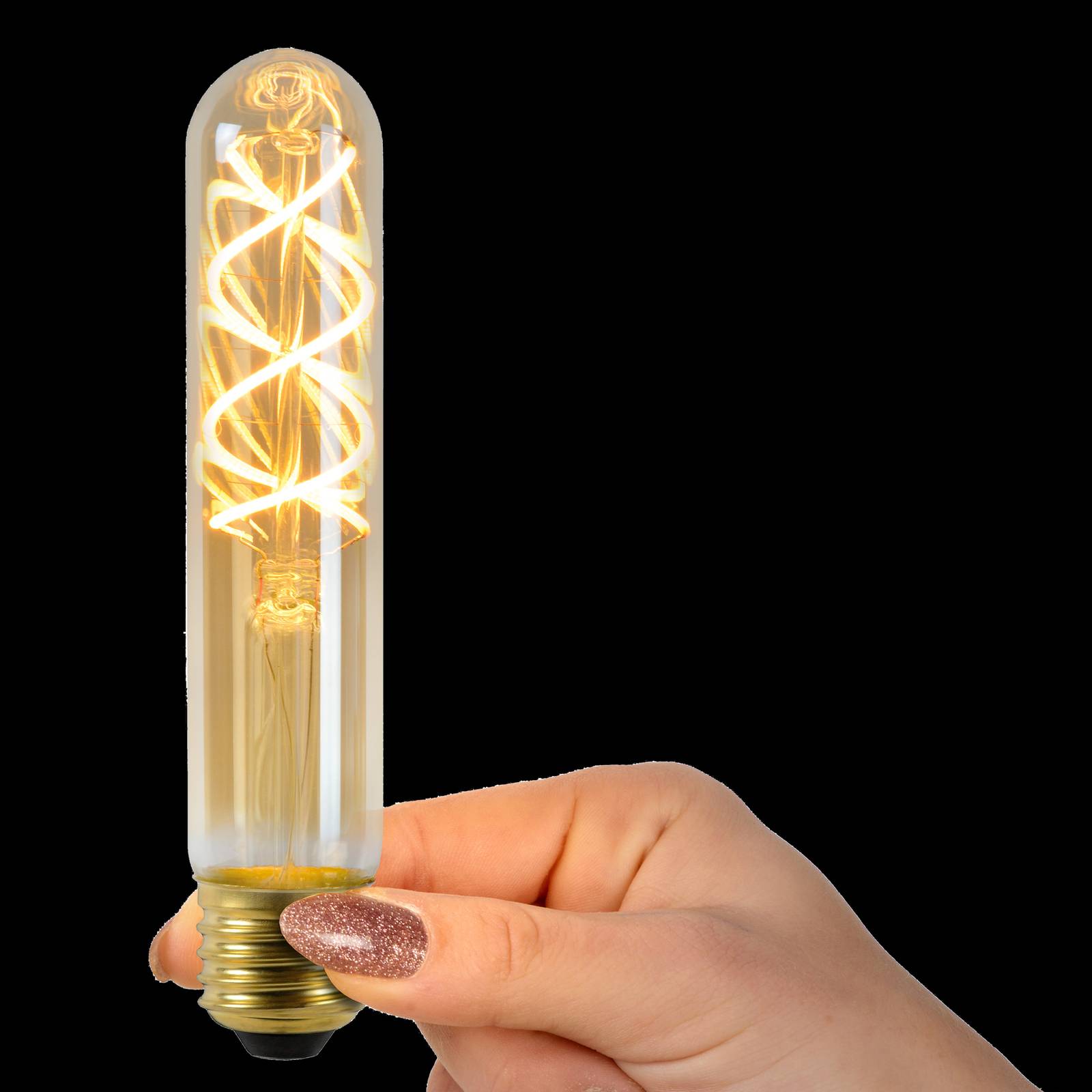 Image of Lucide Ampoule LED E27 tube T30 5 W 2 200 K dim. 15 cm 5411212491077