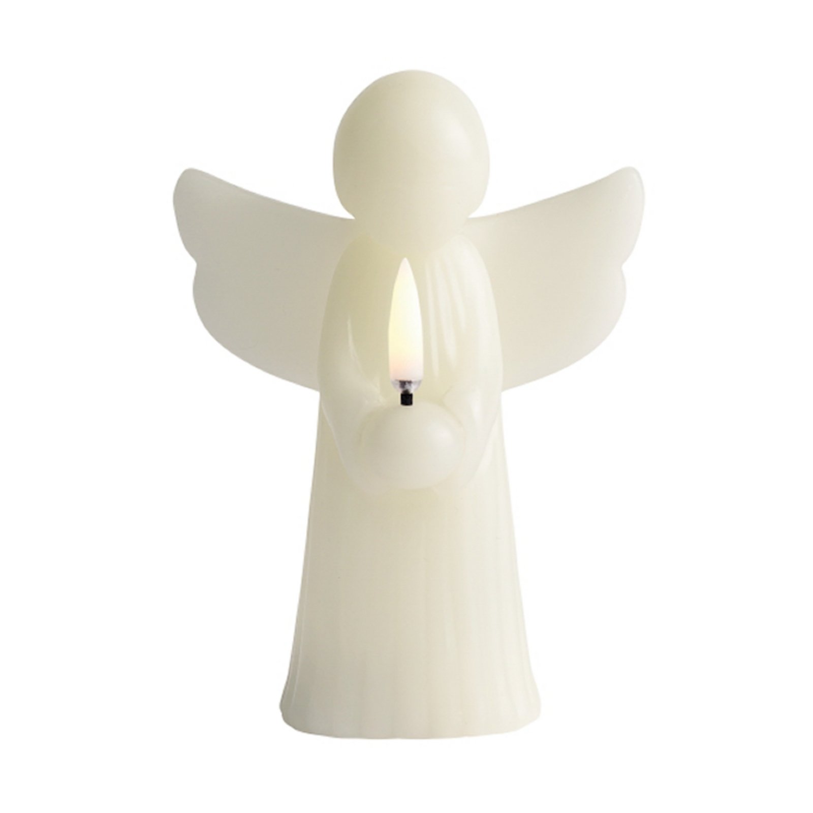 Candela LED ANGEL, grigia, cera, altezza 16 cm - Uyuni Lighting Candela LED ANGEL, grigia, cera, altezza 16 cm - Uyuni Lighting