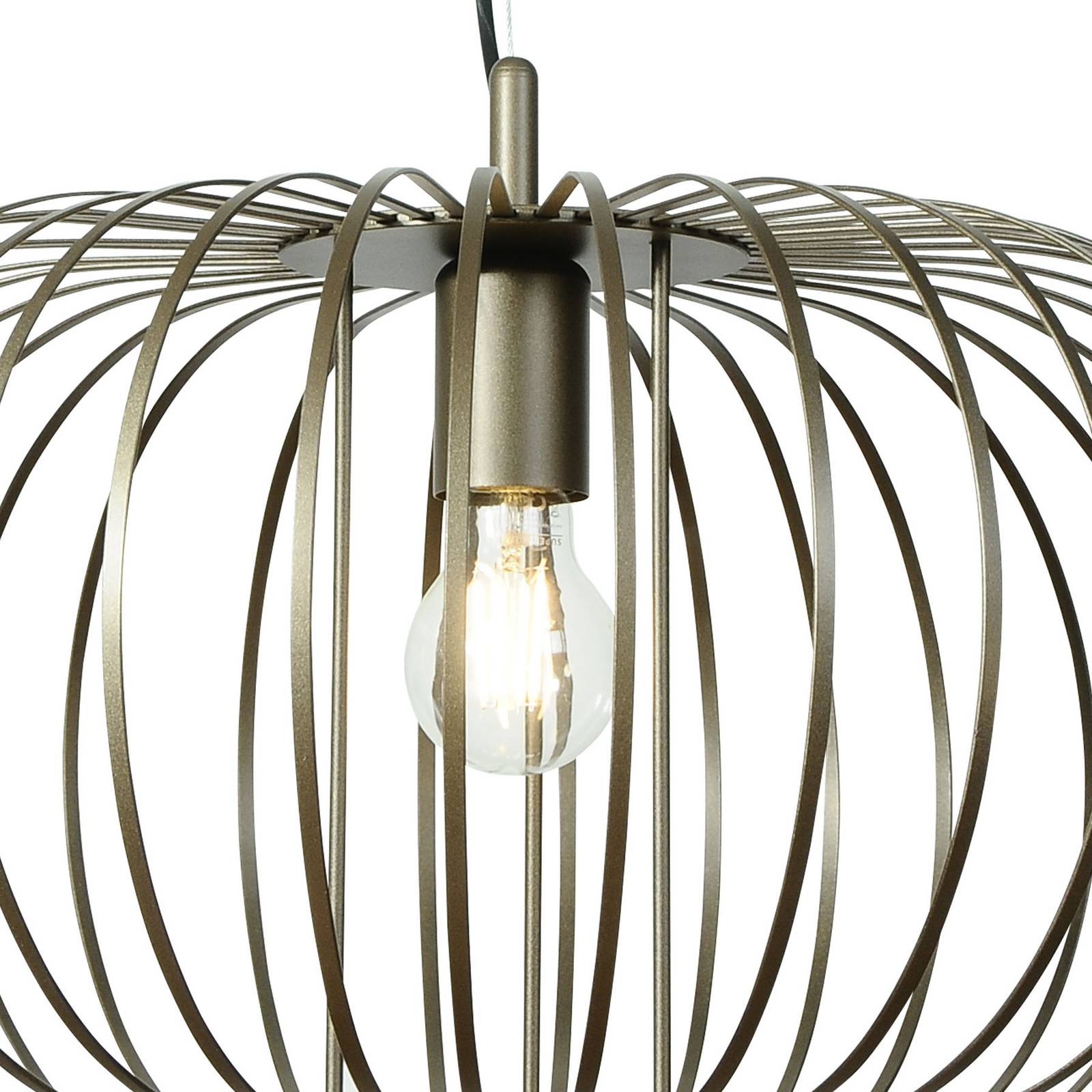 Hängeleuchte Globe, coffee, Ø 51 cm, Metall, 1-flammig, E27 günstig online kaufen