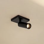 Arcchio Brinja Slim ceiling spotlight, black, 1-bulb GU10 MR11