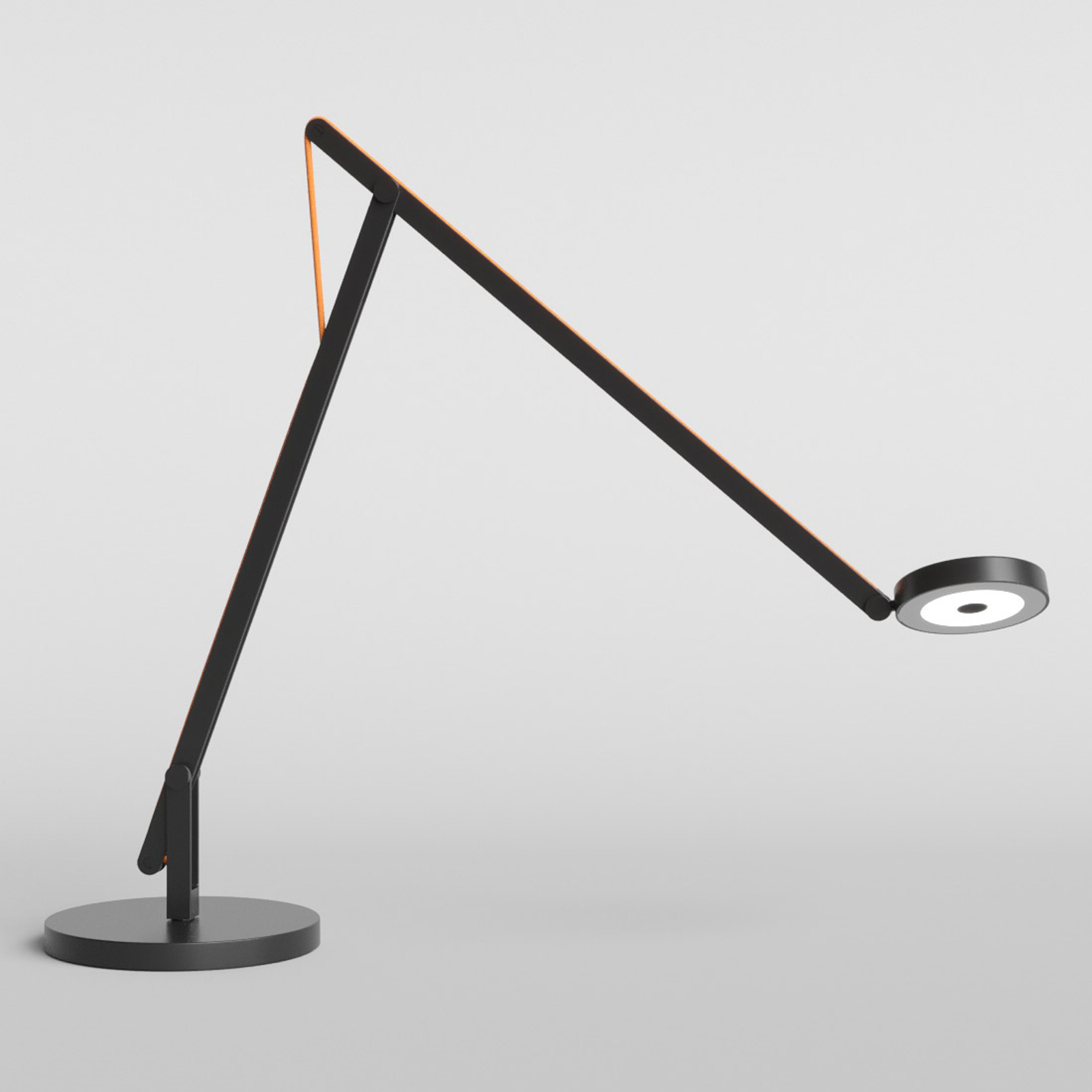 String T1 Stolní Lampa DTW Matt Černá/Oranžová - Rotaliana