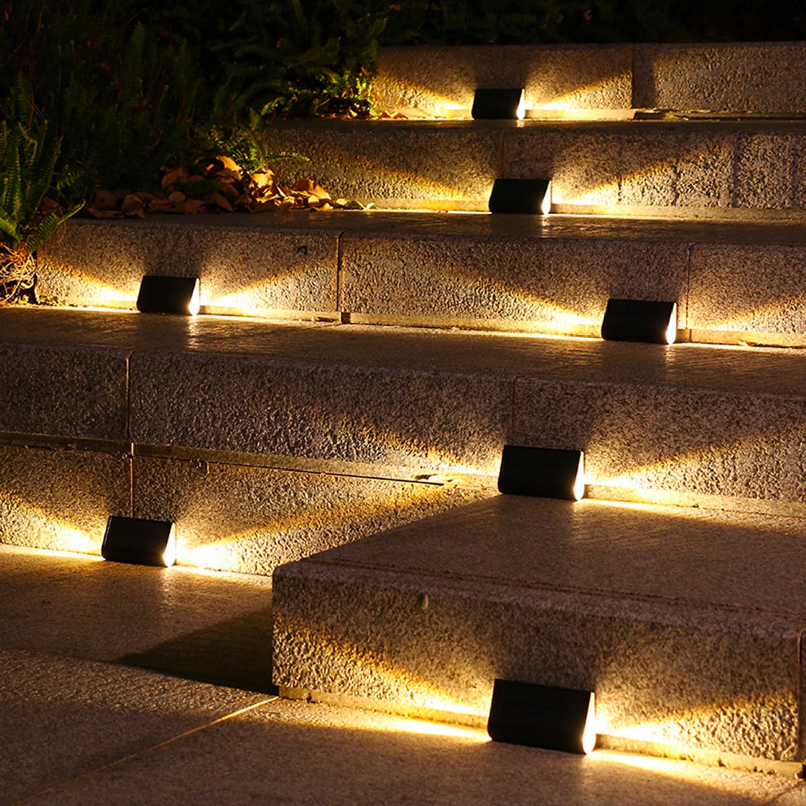 Aplique de pared LED Twily, negro, 15 cm de ancho, juego de 4 unidades