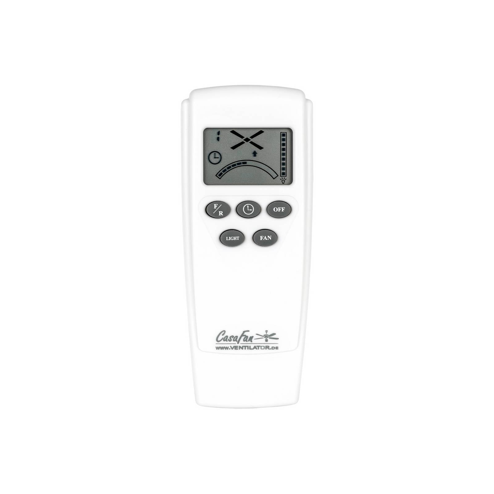CasaFan Ventilateur de plafond Eco Regento, chrome, bois, moteur à courant continu, Ø