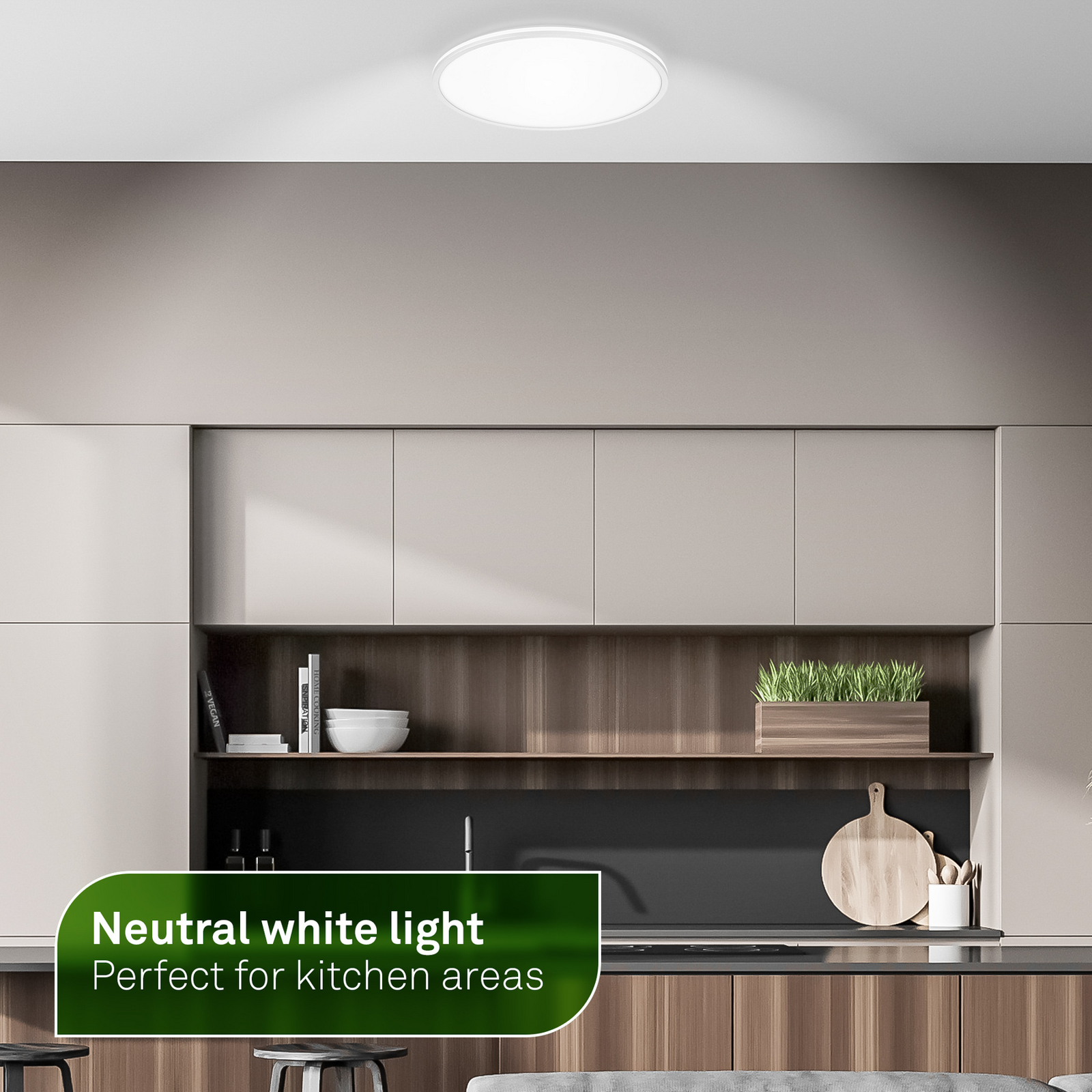 Plafonnier LED Pulap A, blanc, Ø 33 cm, plastique